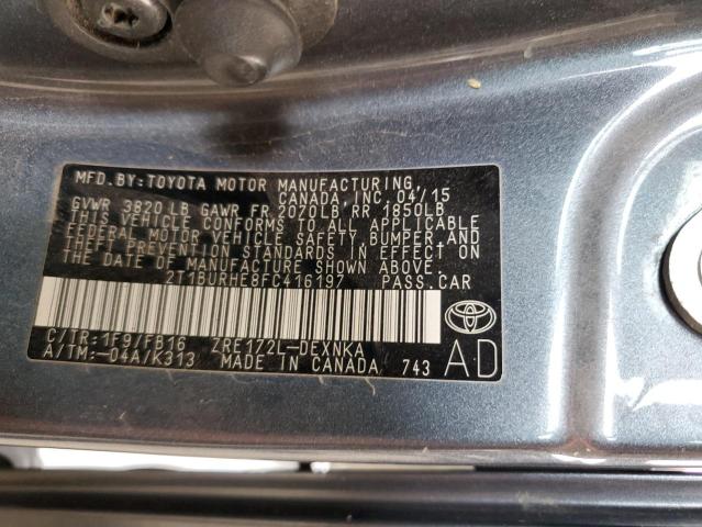 Photo 11 VIN: 2T1BURHE8FC416197 - TOYOTA COROLLA 