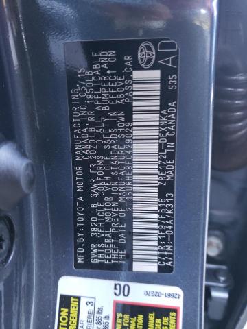 Photo 9 VIN: 2T1BURHE8FC429029 - TOYOTA COROLLA L 