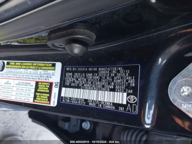 Photo 8 VIN: 2T1BURHE8GC539838 - TOYOTA COROLLA 