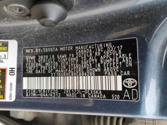 Photo 11 VIN: 2T1BURHE8HC884286 - TOYOTA COROLLA 