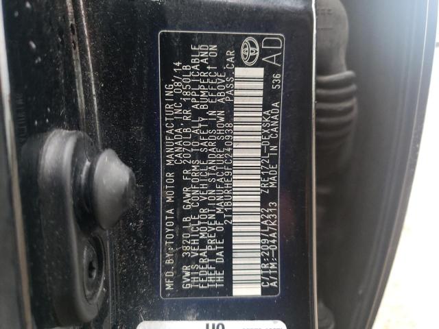 Photo 11 VIN: 2T1BURHE9FC240938 - TOYOTA COROLLA L 