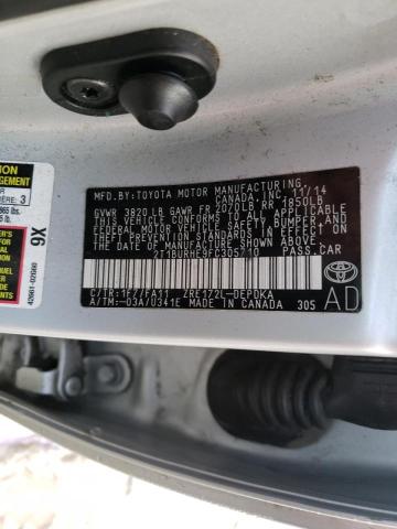 Photo 11 VIN: 2T1BURHE9FC305710 - TOYOTA COROLLA L 