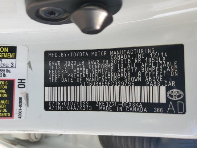 Photo 11 VIN: 2T1BURHE9FC329795 - TOYOTA COROLLA L 