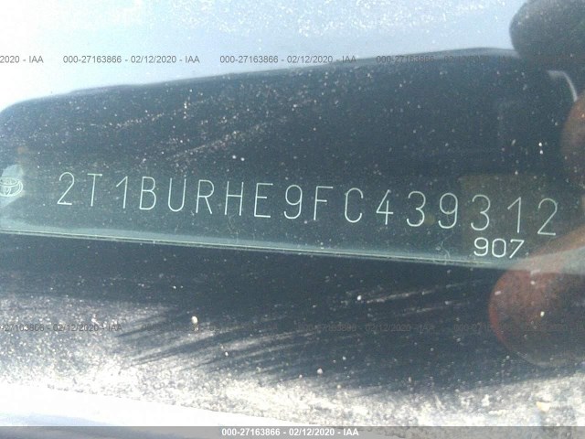 Photo 8 VIN: 2T1BURHE9FC439312 - TOYOTA COROLLA 