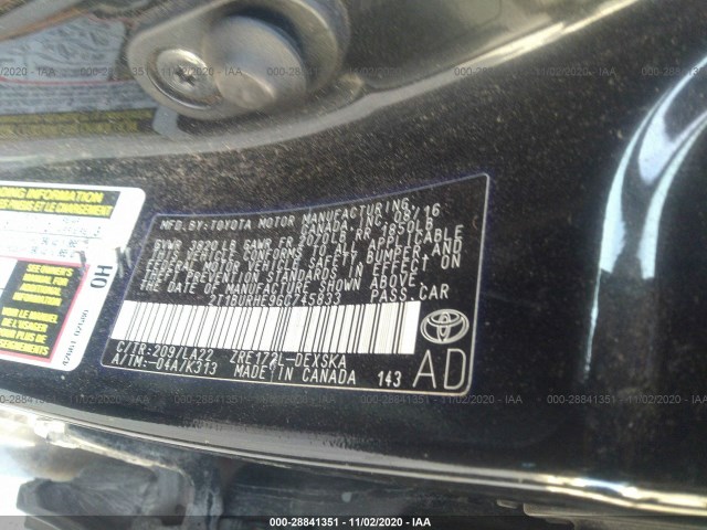 Photo 8 VIN: 2T1BURHE9GC745833 - TOYOTA COROLLA 