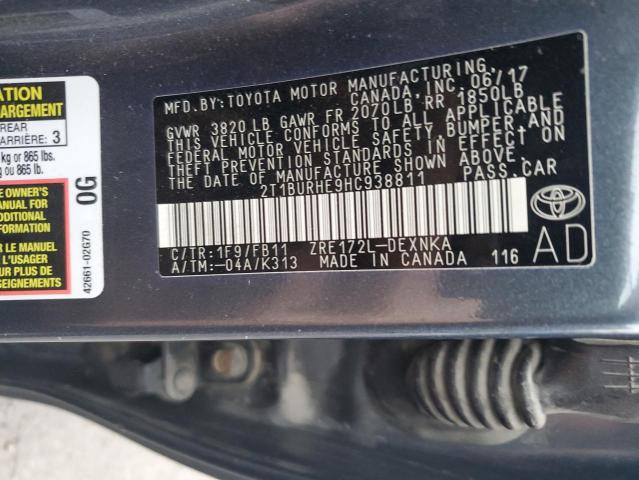 Photo 11 VIN: 2T1BURHE9HC938811 - TOYOTA COROLLA 