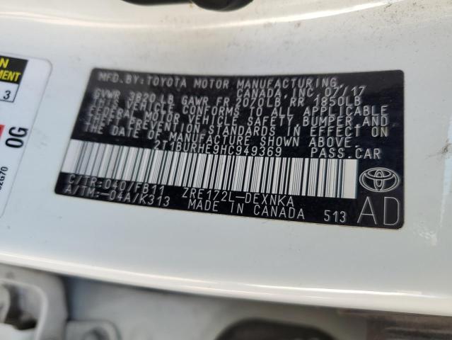 Photo 12 VIN: 2T1BURHE9HC949369 - TOYOTA COROLLA 