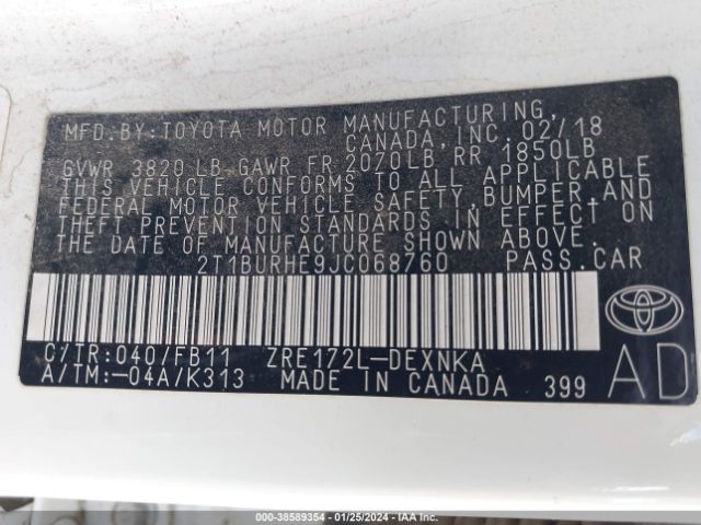 Photo 8 VIN: 2T1BURHE9JC068760 - BUICK ENCORE 