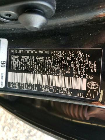 Photo 9 VIN: 2T1BURHEXFC274063 - TOYOTA COROLLA L 