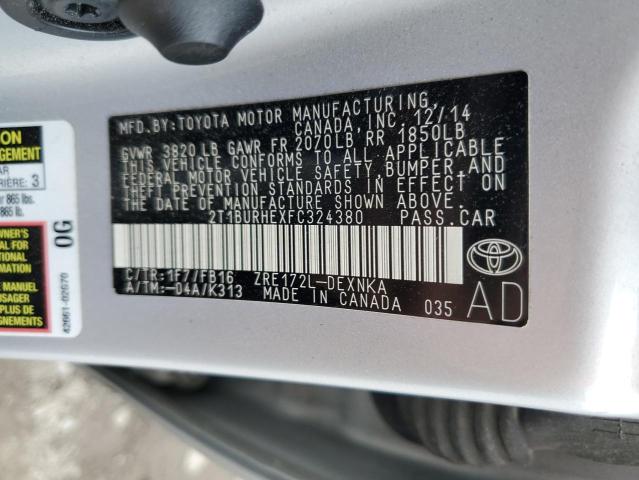 Photo 11 VIN: 2T1BURHEXFC324380 - TOYOTA COROLLA 