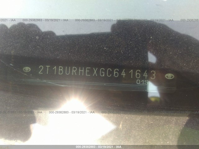 Photo 8 VIN: 2T1BURHEXGC641643 - TOYOTA COROLLA 