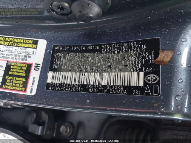 Photo 8 VIN: 2T1BURHEXGC726983 - TOYOTA COROLLA 