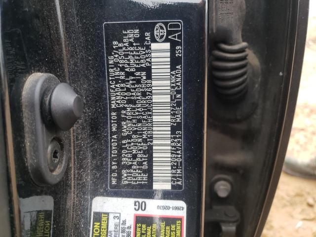 Photo 9 VIN: 2T1BURHEXJC097698 - TOYOTA COROLLA L 