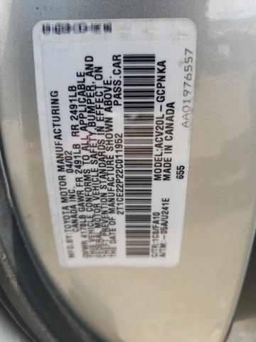 Photo 11 VIN: 2T1CE22P22C011952 - TOYOTA CAMRY SOLA 