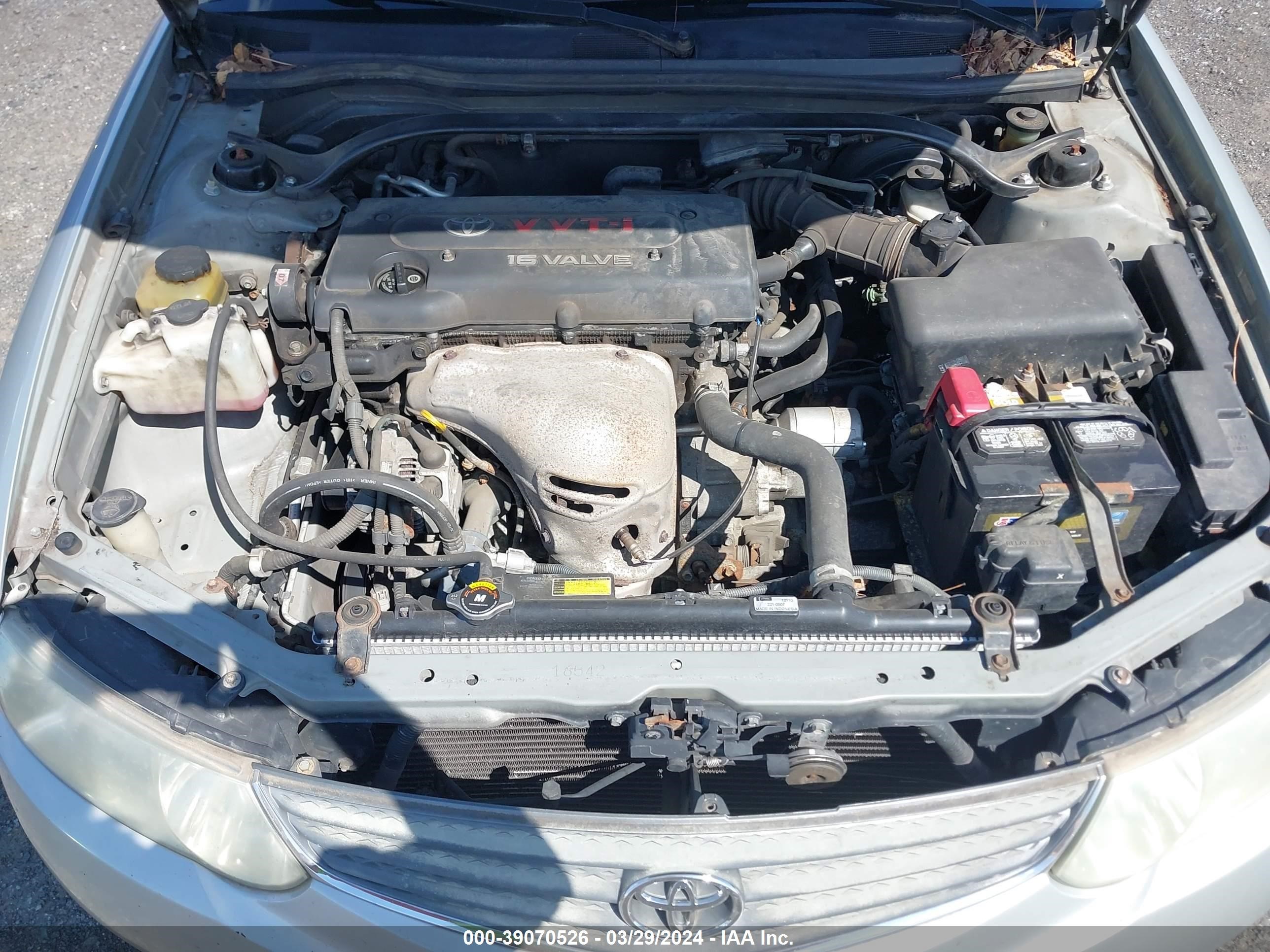 Photo 9 VIN: 2T1CE22P82C005539 - TOYOTA CAMRY SOLARA 