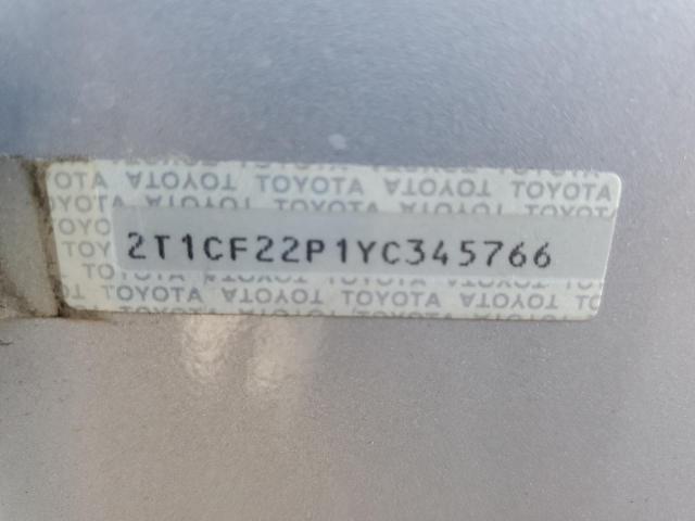 Photo 11 VIN: 2T1CF22P1YC345766 - TOYOTA CAMRY SOLA 