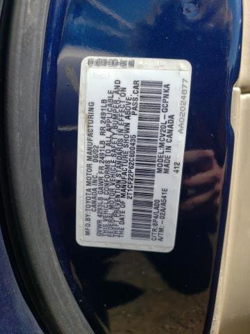 Photo 12 VIN: 2T1CF22P62C600435 - TOYOTA CAMRY SOLA 