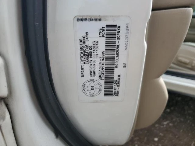 Photo 11 VIN: 2T1CF22P9XC769985 - TOYOTA CAMRY SOLA 