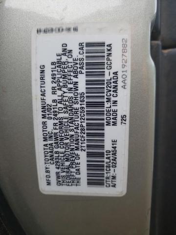 Photo 11 VIN: 2T1CF28P12C591635 - TOYOTA CAMRY SOLA 