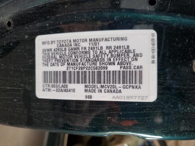 Photo 11 VIN: 2T1CF28P22C582099 - TOYOTA CAMRY SOLA 