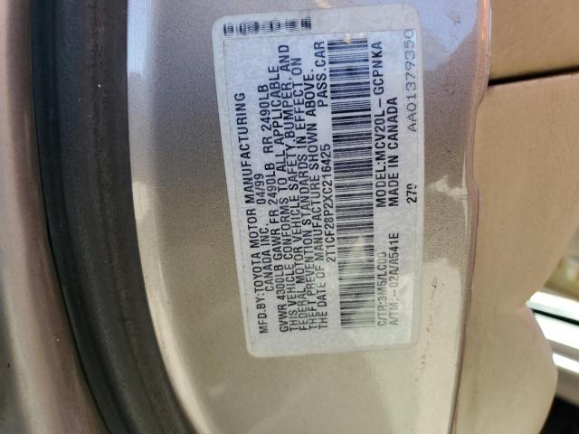 Photo 11 VIN: 2T1CF28P2XC216425 - TOYOTA CAMRY SOLA 