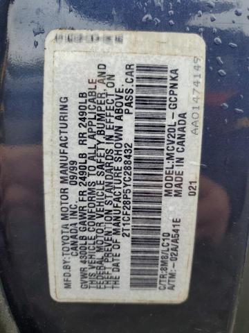 Photo 11 VIN: 2T1CF28P5YC288432 - TOYOTA CAMRY SOLA 