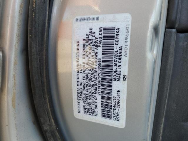 Photo 11 VIN: 2T1CF28P6YC305545 - TOYOTA CAMRY SOLA 