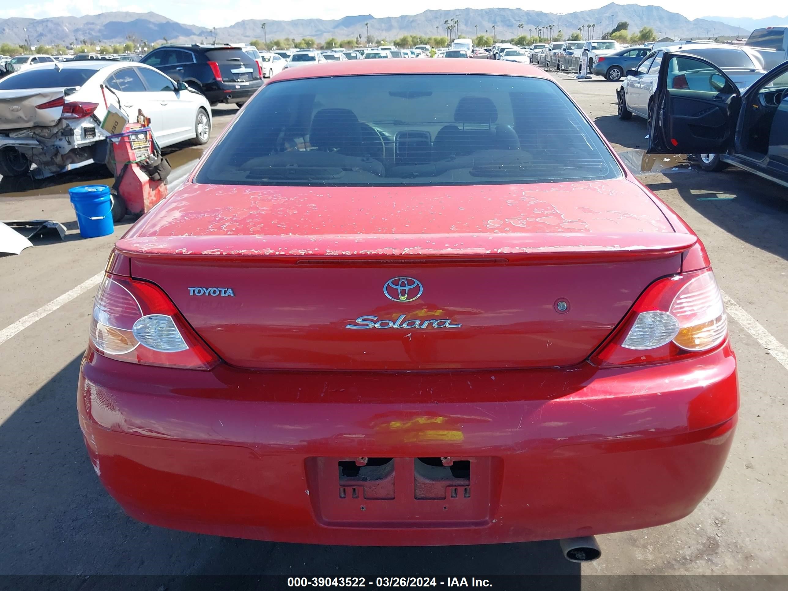 Photo 16 VIN: 2T1CF28P72C596550 - TOYOTA CAMRY SOLARA 