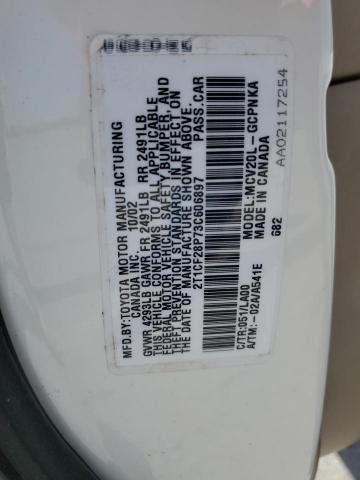 Photo 11 VIN: 2T1CF28P73C606897 - TOYOTA CAMRY SOLA 