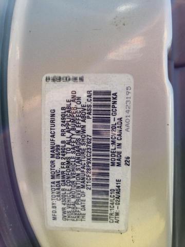 Photo 11 VIN: 2T1CF28P9XC237627 - TOYOTA CAMRY SOLA 