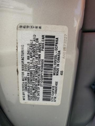 Photo 11 VIN: 2T1CG28P1YC366606 - TOYOTA CAMRY SOLA 