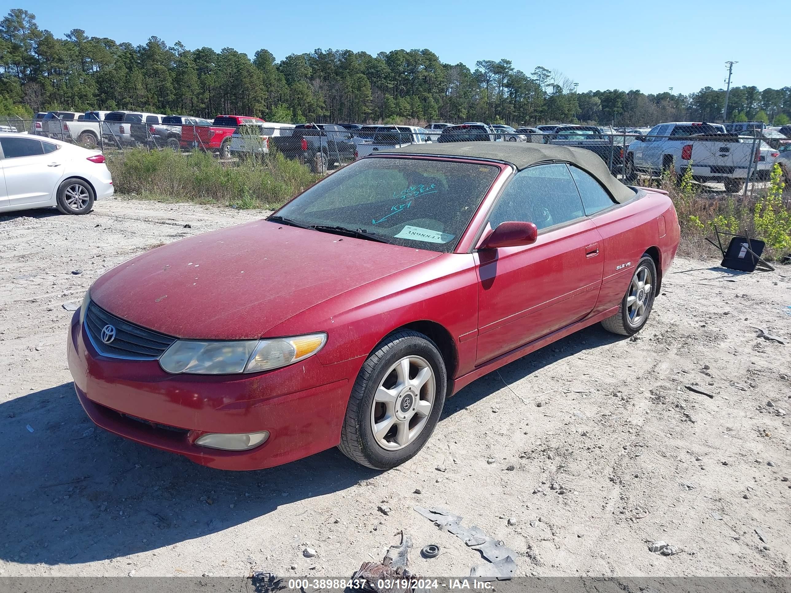 Photo 1 VIN: 2T1FF22P62C593368 - TOYOTA CAMRY SOLARA 