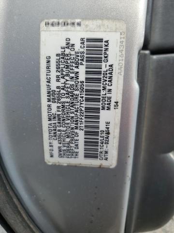 Photo 11 VIN: 2T1FF22P7YC415056 - TOYOTA CAMRY SOLA 