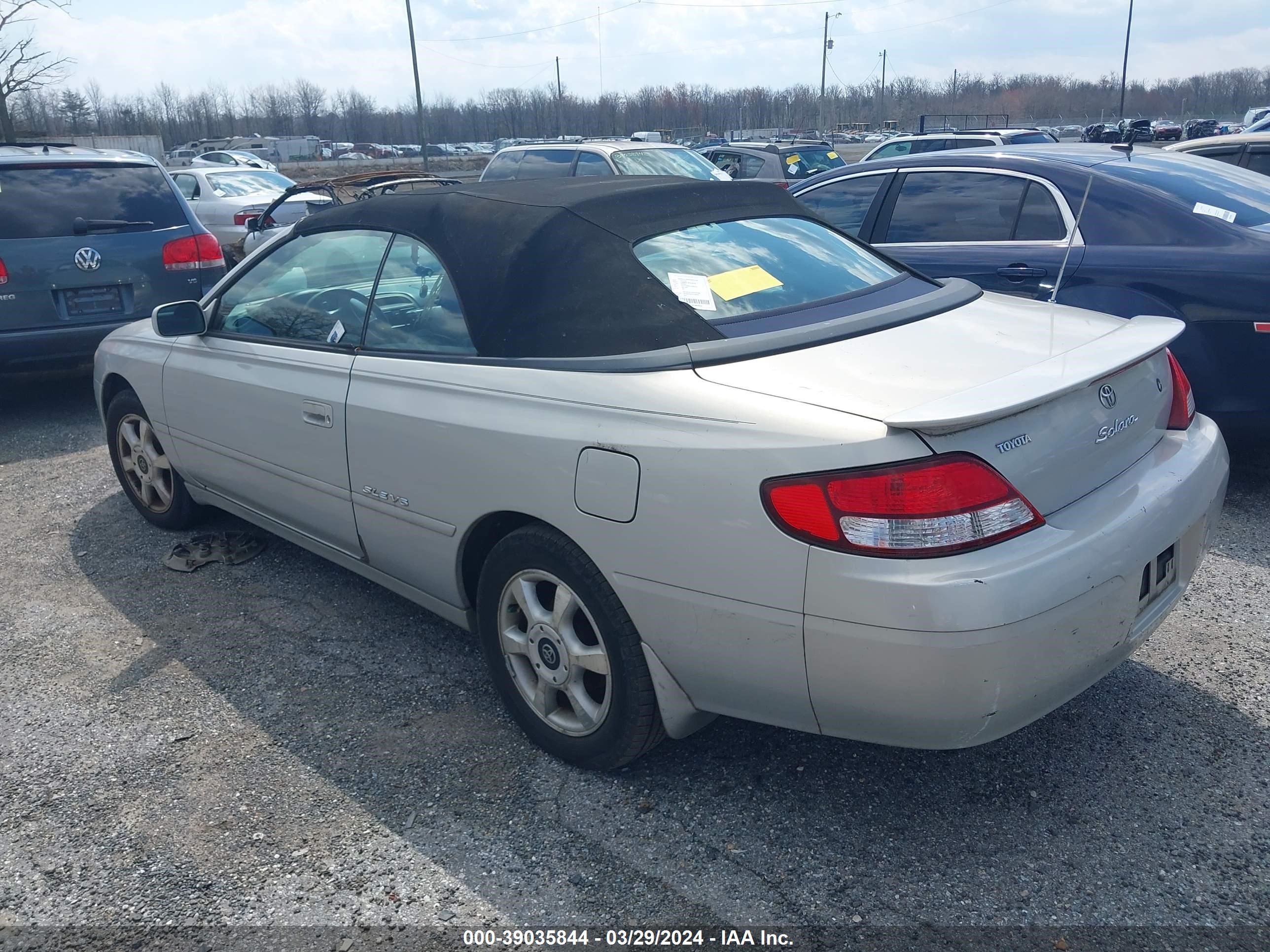 Photo 2 VIN: 2T1FF28P01C532524 - TOYOTA CAMRY SOLARA 