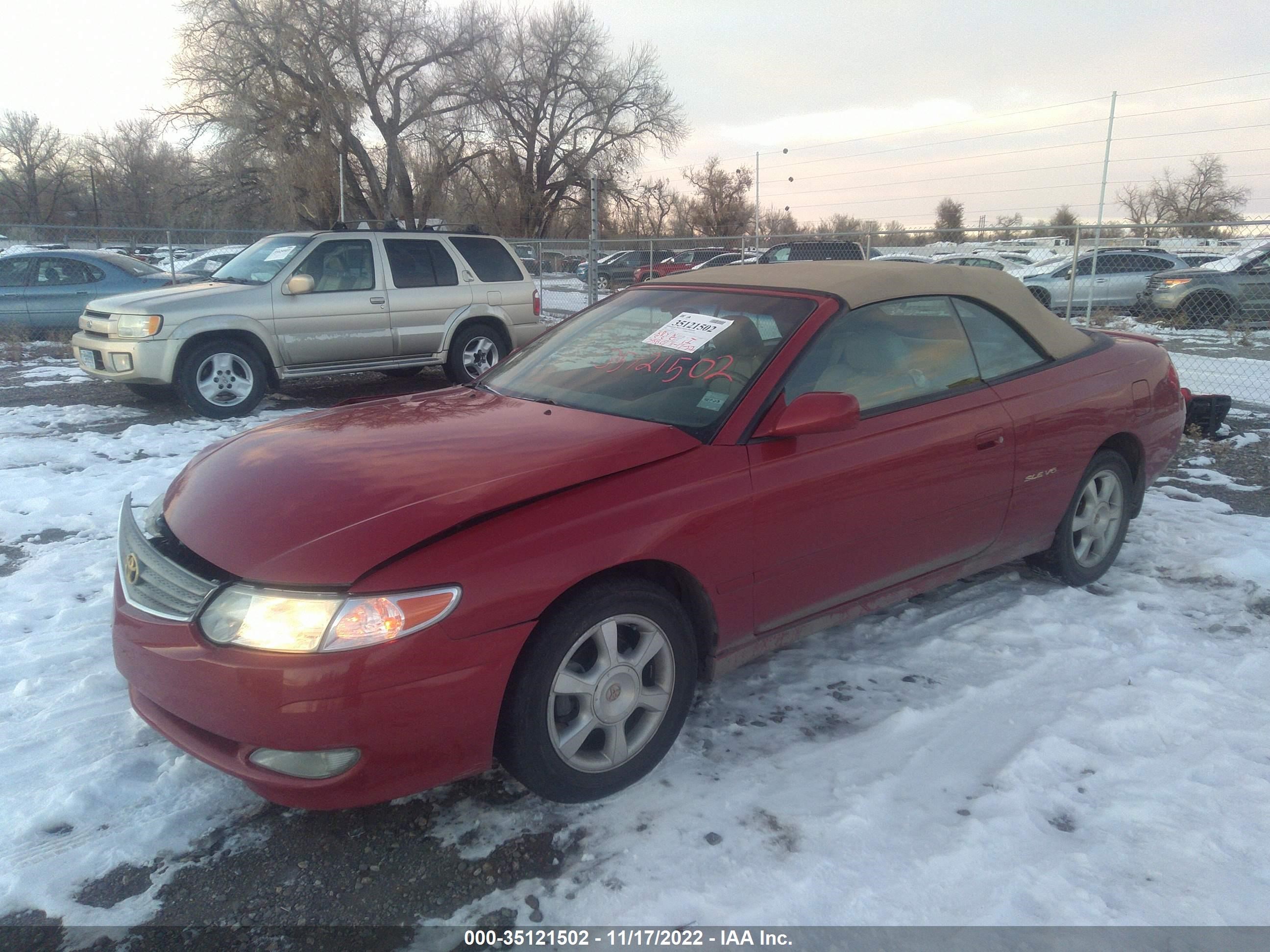 Photo 1 VIN: 2T1FF28P22C594508 - TOYOTA CAMRY SOLARA 