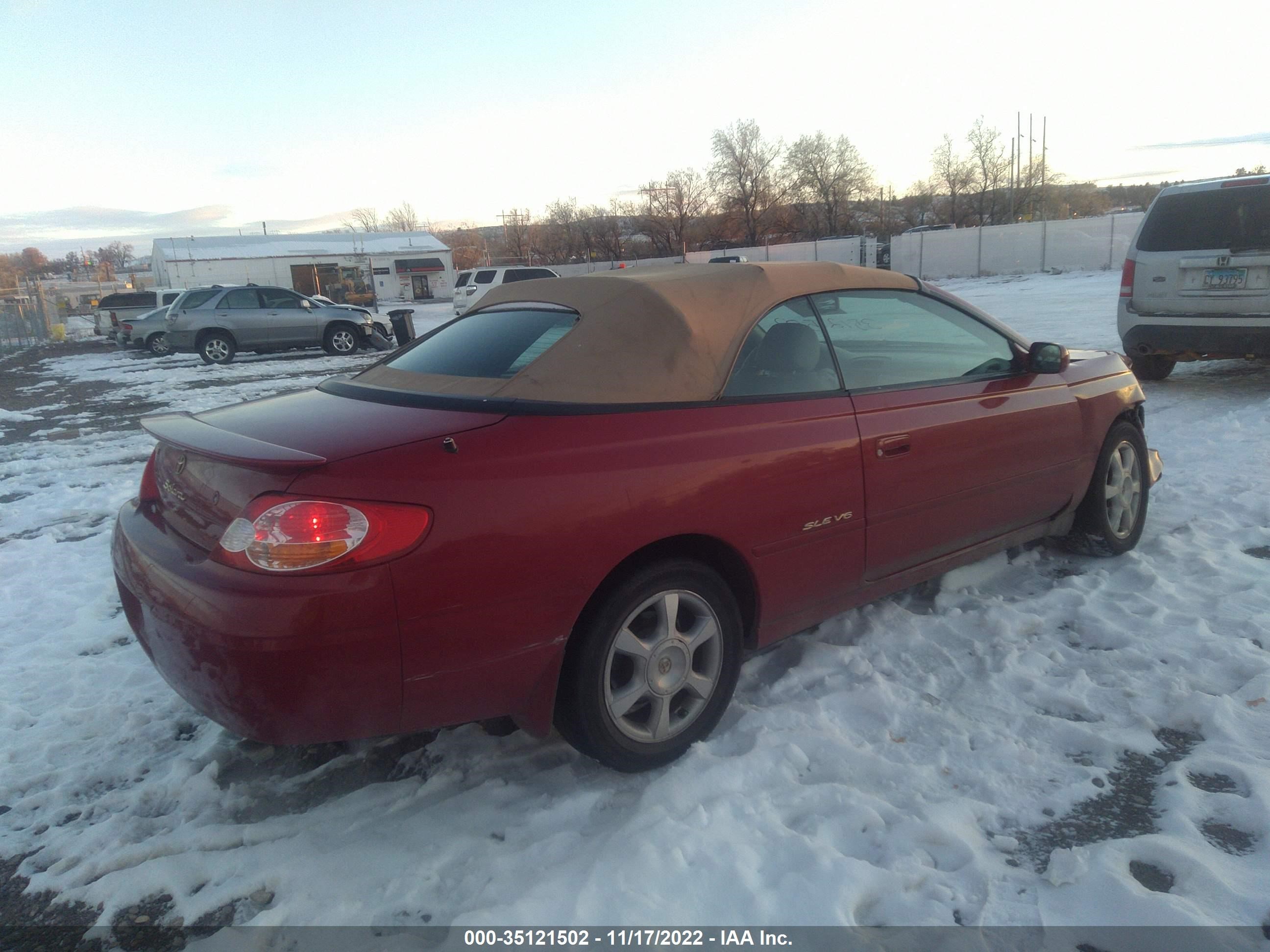 Photo 3 VIN: 2T1FF28P22C594508 - TOYOTA CAMRY SOLARA 