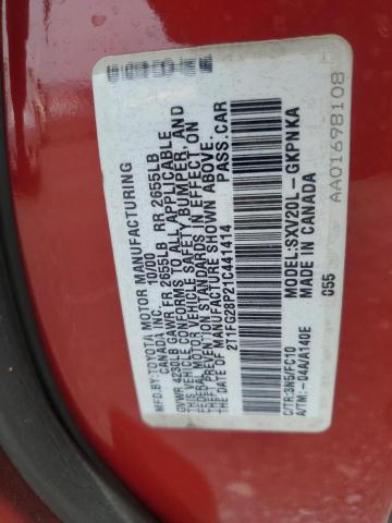 Photo 11 VIN: 2T1FG28P21C441414 - TOYOTA CAMRY SOLA 