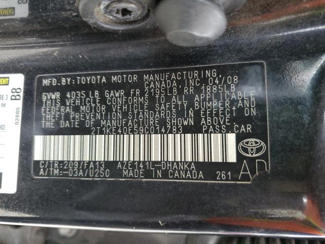 Photo 11 VIN: 2T1KE40E59C014783 - TOYOTA COROLLA 