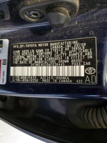 Photo 12 VIN: 2T1KE4EE0AC036445 - TOYOTA COROLLA MA 