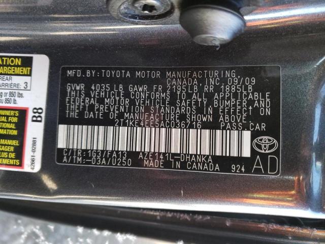 Photo 12 VIN: 2T1KE4EE5AC036716 - TOYOTA COROLLA MA 