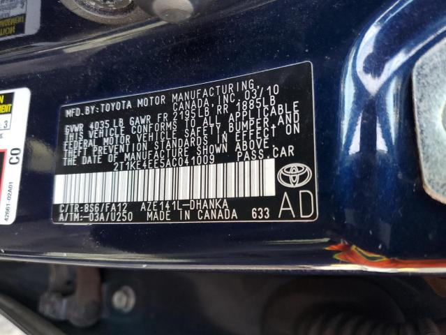 Photo 11 VIN: 2T1KE4EE5AC041009 - TOYOTA MATRIX 