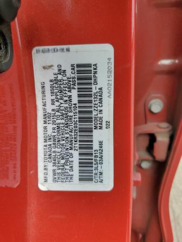 Photo 12 VIN: 2T1KR32E03C115104 - TOYOTA MATRIX 