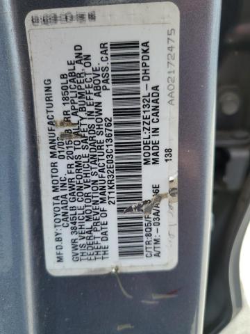 Photo 12 VIN: 2T1KR32E03C136762 - TOYOTA COROLLA MA 