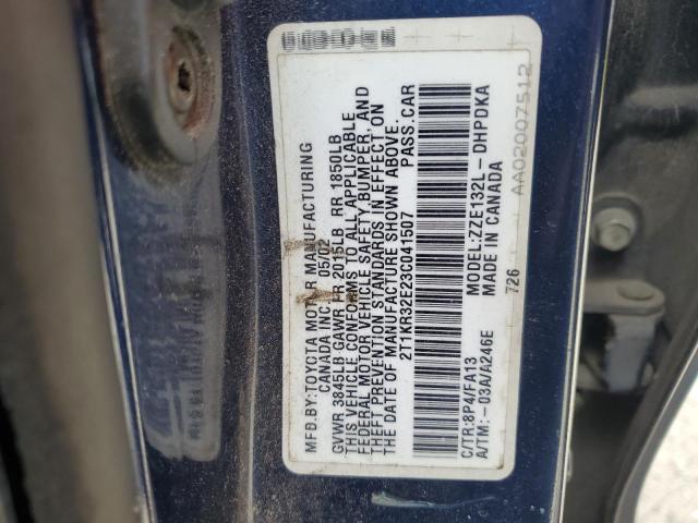 Photo 11 VIN: 2T1KR32E23C041507 - TOYOTA MATRIX 