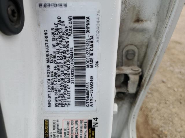 Photo 11 VIN: 2T1KR32E34C268464 - TOYOTA COROLLA 