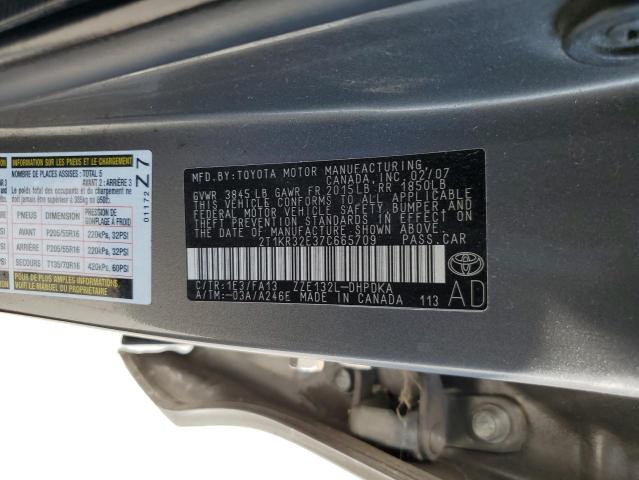 Photo 11 VIN: 2T1KR32E37C665709 - TOYOTA COROLLA MA 