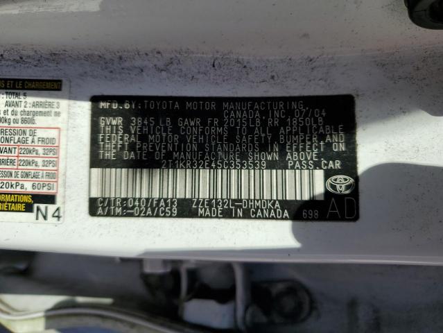 Photo 13 VIN: 2T1KR32E45C353539 - TOYOTA COROLLA MA 