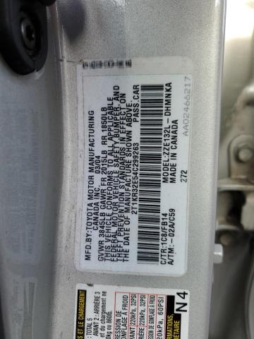 Photo 11 VIN: 2T1KR32E54C299263 - TOYOTA COROLLA 