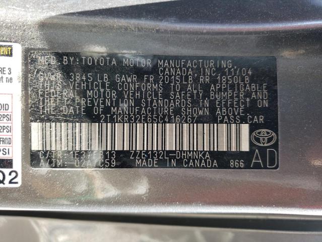 Photo 11 VIN: 2T1KR32E65C416267 - TOYOTA COROLLA 