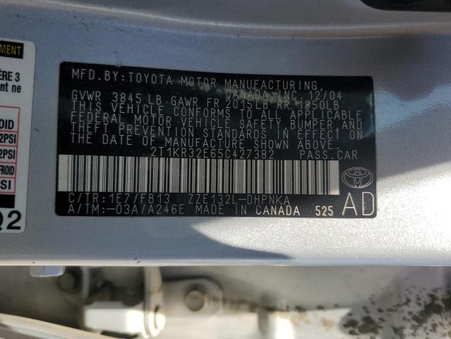 Photo 11 VIN: 2T1KR32E65C427382 - TOYOTA COROLLA 